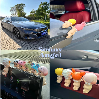 Genuine Sonny Angel Lying Down Hippers Action Figures Cute Mysterious Surprise Toy Anime Model Doll Children Christmas Fan Gifts Beauty World Shop