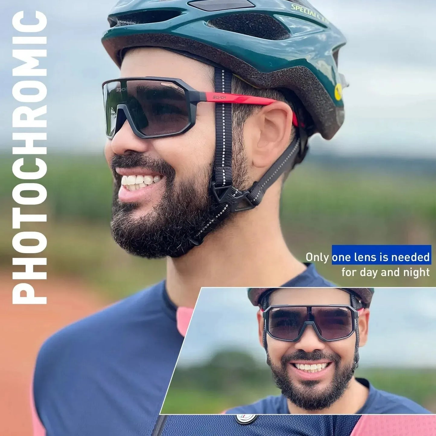 Cycling Glasses Photochromic Sunglasses Men Women Mountain Bike Road Eyewear New Bicycle Riding Outdoor Sports Hiking Goggles Beauty World Shop