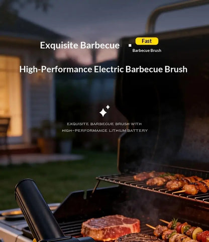 Electric Grill Brush Outdoor BBQ Handheld Grease Rack Tool Brush Stainless Steel Cleaner for Rust and Dirt Removal Beauty World Shop
