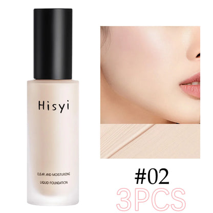 Liquid foundation naturally covers flaws without sticking powder, plain face cream, transparent foundation, conceals blemishes Beauty World Shop