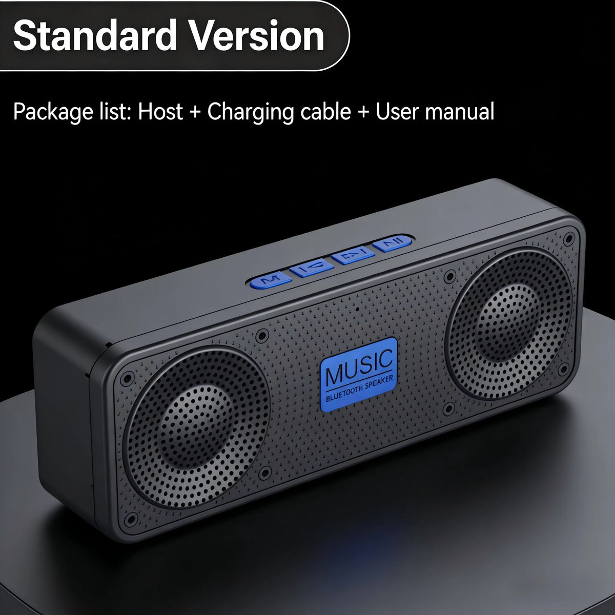 S18 Bluetooth Speaker W/ Subwoofer, FM Radio, 20H Battery, Waterproof, Stereo for Phone/PC Outdoor Beauty World Shop
