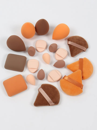 20 Pcs Pink Makeup Sponge and Makeup Puff Set Suitable for Face Cream and Powder Concealer Powder Makeup Machine Beauty World Shop