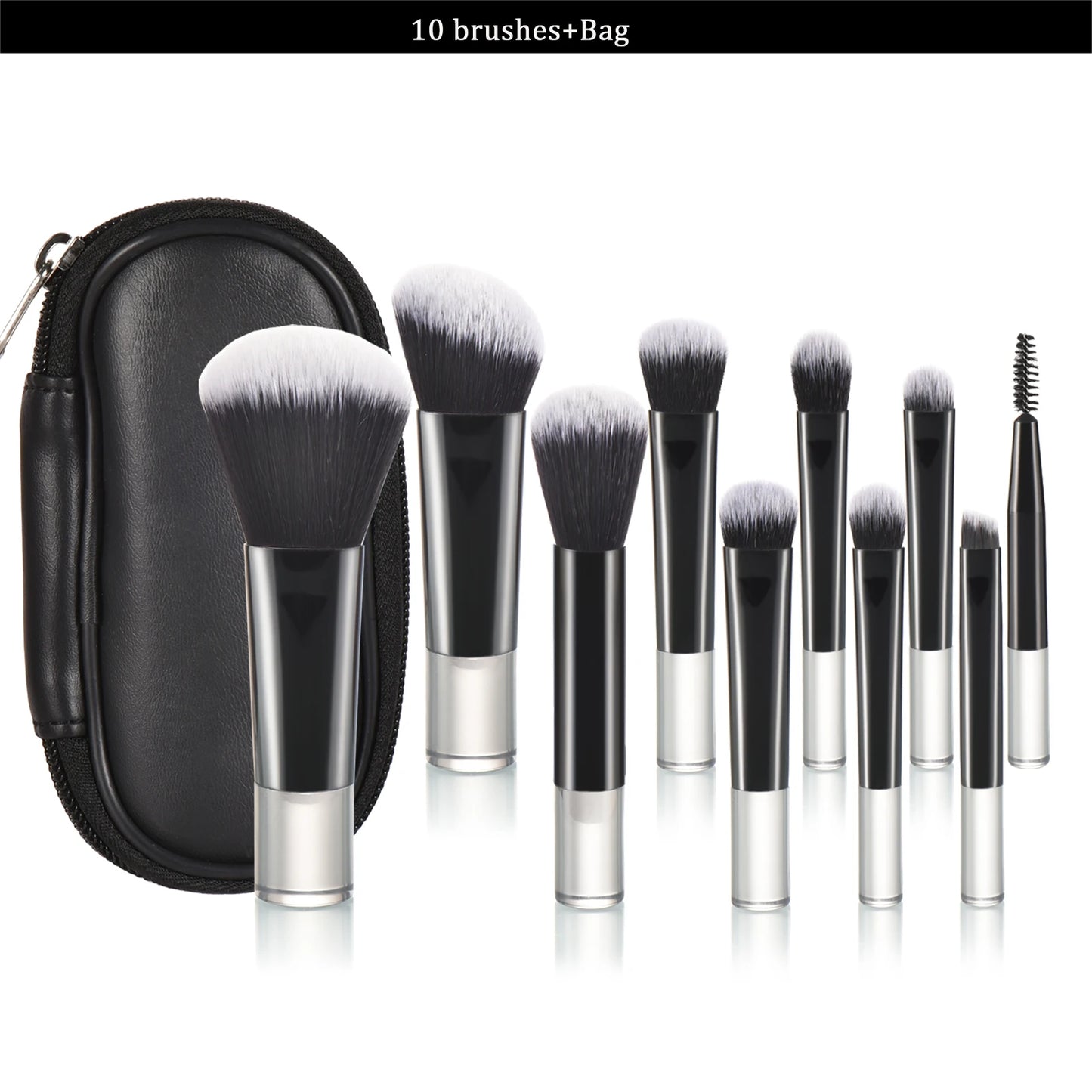 10 color Mini makeup brush Travel portable Makeup Tool Makeup Puff - Palm Brush Professional Makeup tool set Christmas gift Beauty World Shop