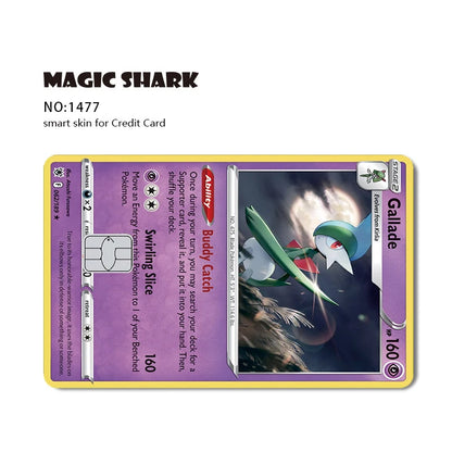 2025 New Pokemons Charizard Blastoise Bulbasaur Eevee Metwo Sticker Film Skin Cover for Credit Debit Card Beauty World Shop