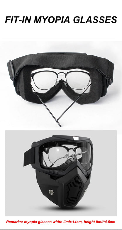 Outdoor Sport Windproof Mask Goggle HD Motorcycle Glasses Snowboard Eyewear Riding Motocross Summer UV Protection Sunglasses Beauty World Shop
