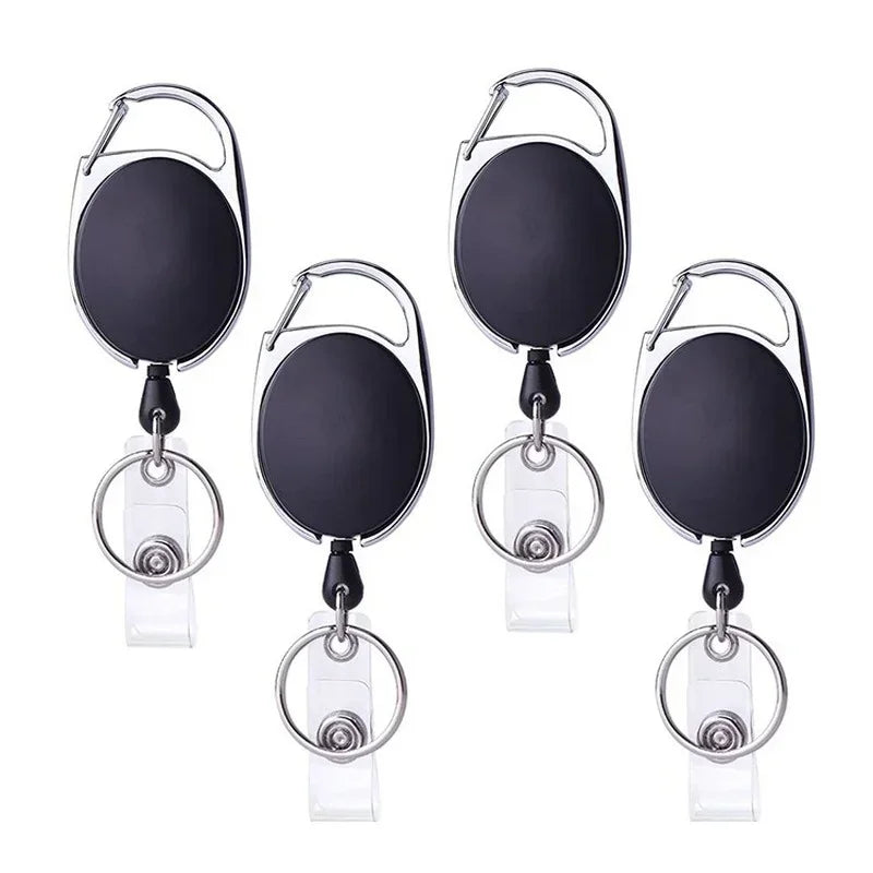 Retractable Badge Reel with Card Holder Reel Clip Key Ring Retractable ID Card Holder Key Chain Holders for Office Name Tag Beauty World Shop