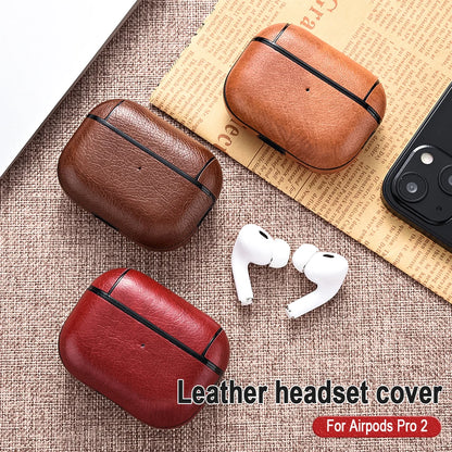 Leather PU Earphone Cover For AirPods Pro 3 2025 Case For AirPods Pro 2 2nd Pro2 Cases For AirPods 4 3 2 1 Funda Headphone Coque