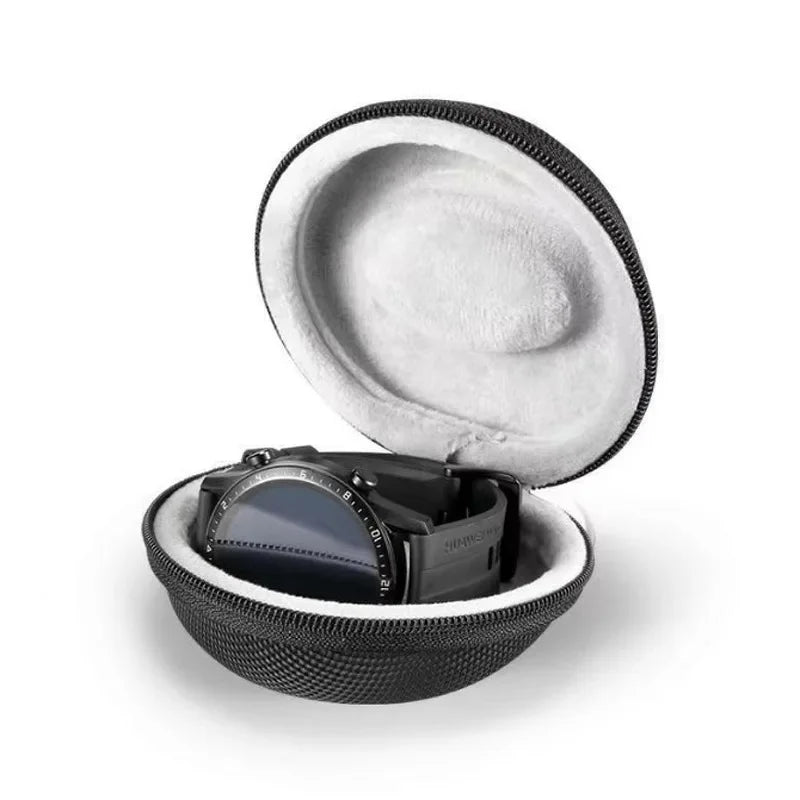 Portable EVA Single Watch Travel Case Watch Storage Organizer Box Watch Holder Waterproof for Smartwatches Zippered Container Beauty World Shop