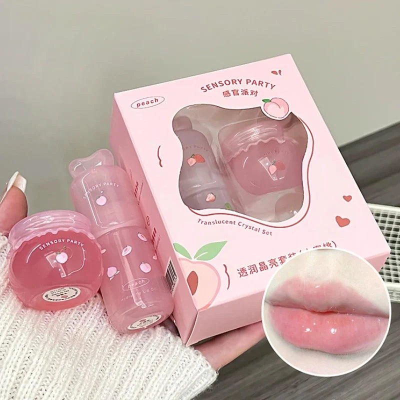 SENSORY PARTY Hydrating & Brightening Lip Mask - Deep Moisture, Lip Wrinkle Reduction, 24-Hour Hydration Lip Oil Beauty Trend Shop