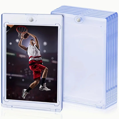 10 Pieces of 35Pt Clear Magnetic Card Storage Boxes, Hard Plastic Storage Boxes, Uv-Resistant Acrylic Magnetic Card Holders, Top Magnetic Closure, Ideal for Baseball Cards, Collectors and Players, Baseball Display Box Beauty World Shop