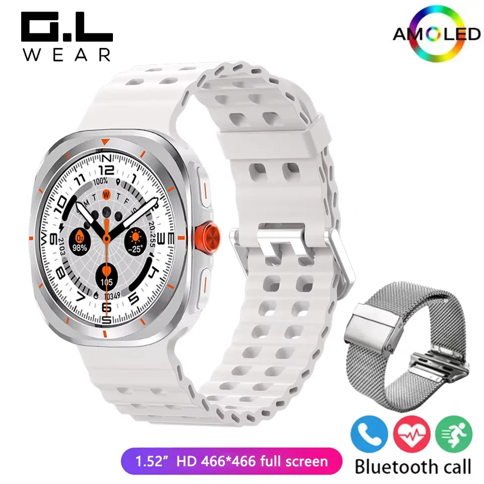 G.L Wear 2025 New Smartwatch for Men Heart Rate Monitoring Bluetooth Calling Fitness Tracking Pedometer Men's Smartwatch Beauty World Shop