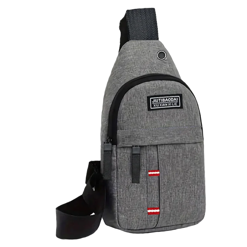 Men's and women's adjustable breast pockets, single-shoulder diagonal cross Oxford fabric breast pockets Beauty Fashion