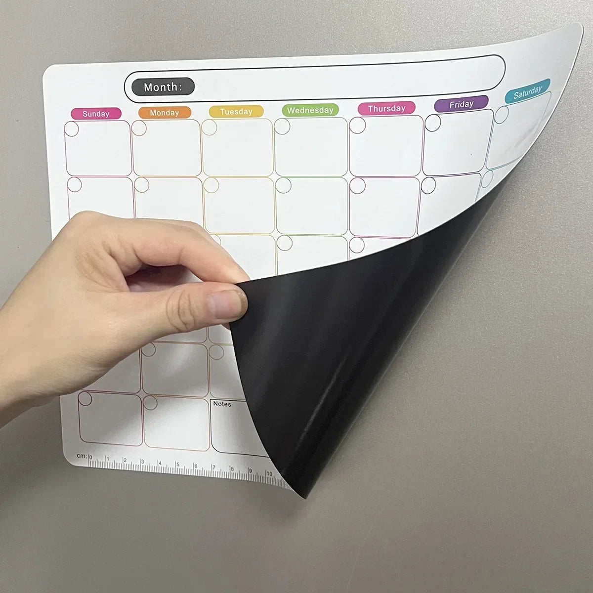 A refrigerator magnet ,monthly and weekly planner, magnetic calendar sticker, soft magnetic note sticker, message board Beauty World Shop
