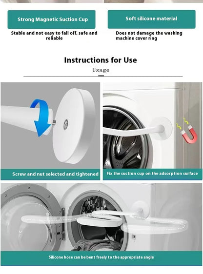 HOMEFISH Flexible Silicone Washer & Dryer Door Prop Easy-to-Use Bendable Sturdy Stopper for Odor-Free Appliances Beauty World Shop