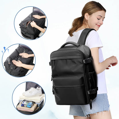 Vacuum Backpack Travel Bag for Men Large Capacity Backpack Business Laptop Backpack Women Men Expandable Backpack School Bag Beauty World Shop