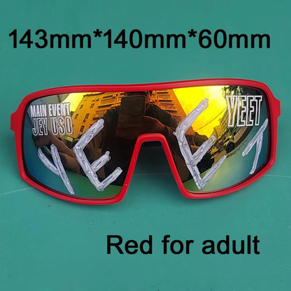 Jey Uso YEET Sunglasses Sports Shades MAIN EVENT Blue Glasses Bloodline USOS RARE Colors Motorcycle Glasses Beauty World Shop