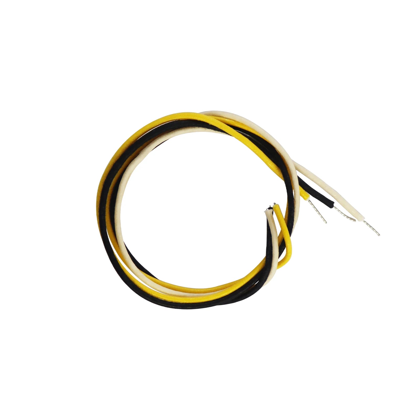 Cloth-covered Waxed Vintage-style Pushback Guitar Wire (white/black/yellow)Pushback Wire for Electric Guitar Upgrade,22 AWG wire Beauty World Shop