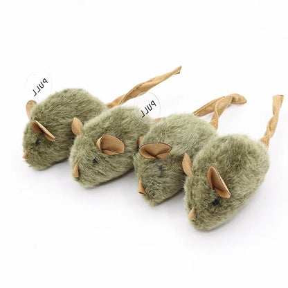 New Type Of Cat-teasing Plush Simulation Mouse Toy Long Plush Bird Chirping Mouse Scratch-resistant And Biting Interactive Toy Beauty World Shop
