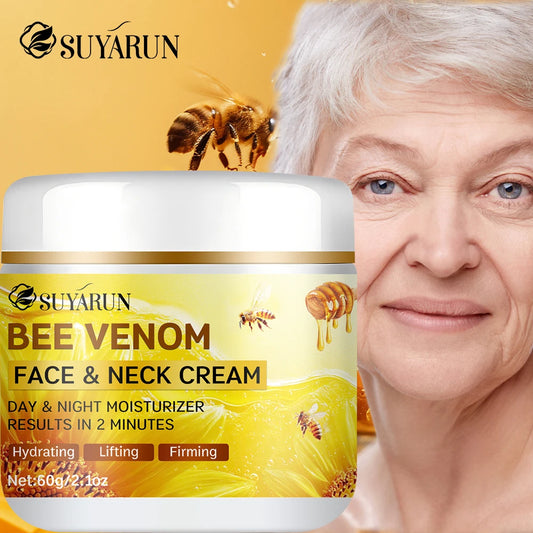 SUYARUN Bee Venom Collagen Anti-Aging Face Cream | Firming Lifting Moisturizer | Wrinkle Reduction | 24H Hydration. Beauty World Shop