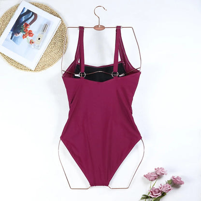 2024 One Piece Swimsuit Sexy Plus Size Swimwear Women Tummy Control Beach Wear for Bathing Suits Monokini Maillot De Bain Female Beauty World Shop