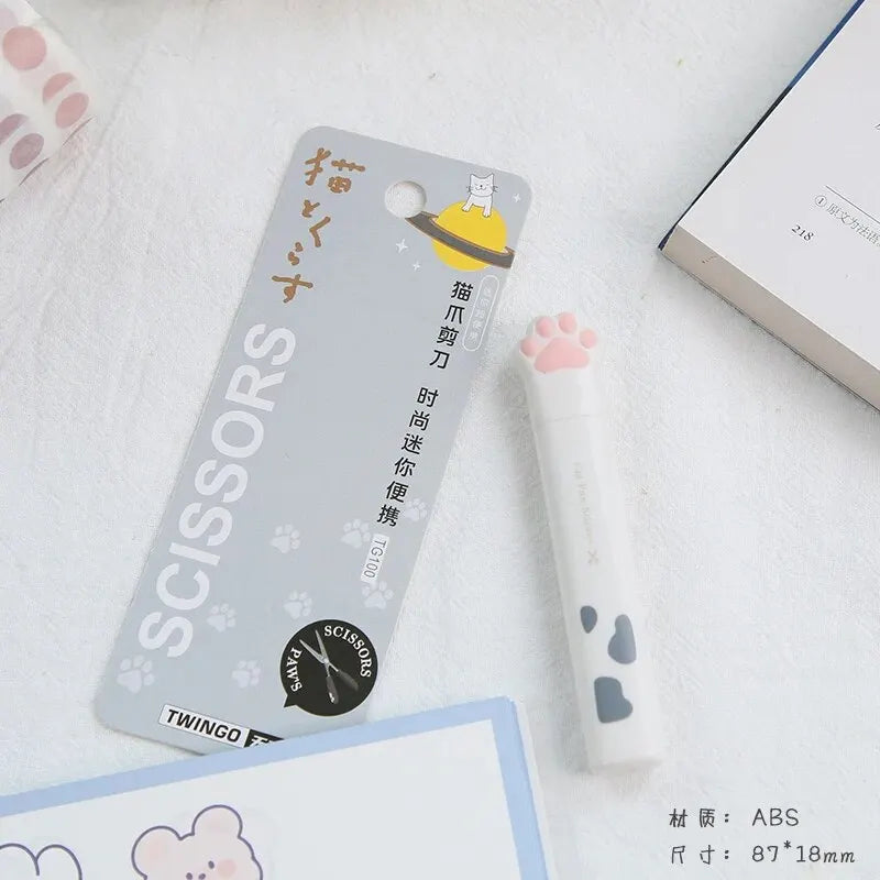 4Style Portable Folding Cat's Paw Scissors Stainless Steel Art Tool Multi-Function Pen-Shaped Scissors for Handbooks  Office Use Beauty World Shop