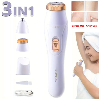 Electric Hair Trimmers for Women Waterproof Razor Painless Private Body Hair Removal Device shaver Bikini Arm Leg Face Shaving Beauty World Shop