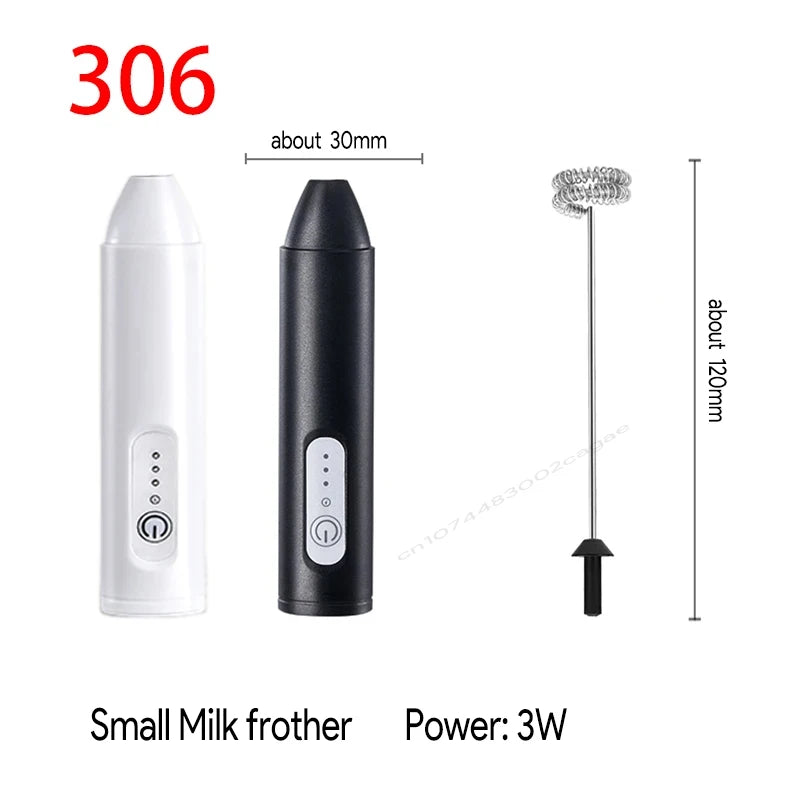 Wireless Milk Frother Electric Type-C Handheld Blender Stainless Steel Mini Coffee Maker Whisk Mixer For Coffee Cappuccino Cream Beauty World Shop