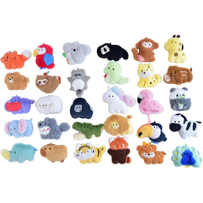 30pcs/box Original Small Aquarium Marine Animal Plush Refrigerator Sticker Blind Box Cute Magnetic Sticker Kawaii Plushies Toy Beauty World Shop