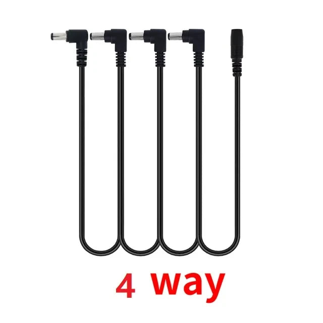Miwayer Daisy Chain Cables 1 to 2-10 Ways Guitar Effect Pedal Power Supply Adapter 9V DC 1A Reinforced Noiseless Center Negative Beauty World Shop