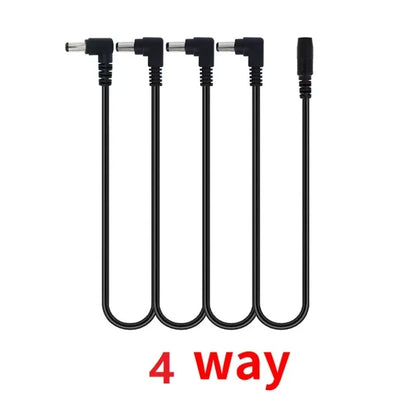 Miwayer Daisy Chain Cables 1 to 2-10 Ways Guitar Effect Pedal Power Supply Adapter 9V DC 1A Reinforced Noiseless Center Negative Beauty World Shop