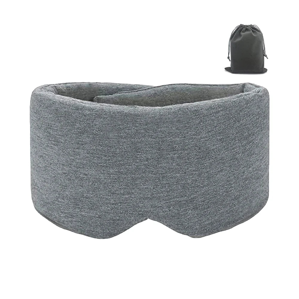 100% Handmade Cotton Sleep Mask Blackout for Side Sleeper,Soft Portable Blackout Eye Covers for Women Men Travel Eyepatch Beauty Trend Shop