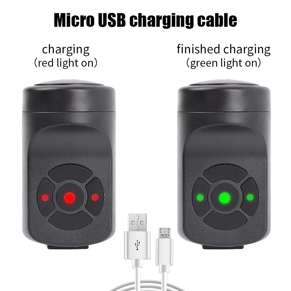 Bicycle Electric Bell Bike USB Charging Horn MTB Mountain Bike Warning Safety Ring Waterproof Bell Cycling Accessories Beauty World Shop