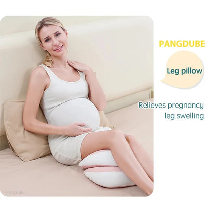 PANGDUBE Pregnancy Pillow with 1pc Free An Auxiliary Pillow Cotton Waist Support Pillow for Pregnant Women Sleeping Body Pillow Beauty World Shop