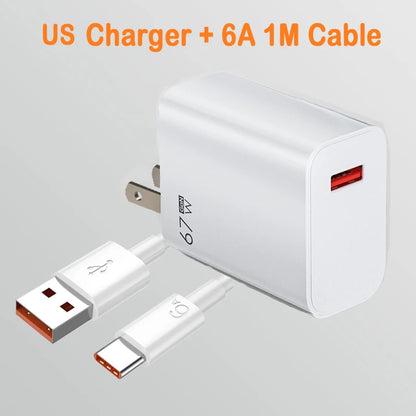 GaN USB Fast Charger Quick Charge 3.0 for Xiaomi 14 13 12 11 10 Ultra Redmi Note 12T 13 Pro Turbo 6A USB Type C Charging Cable Beauty World Shop