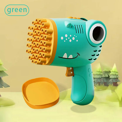 40 Hole Dinosaur Bubble Handheld Bubble Machine, Electric Bubble Gun Outdoor Wedding Party Toy(without Bubble Water) Beauty Fashion