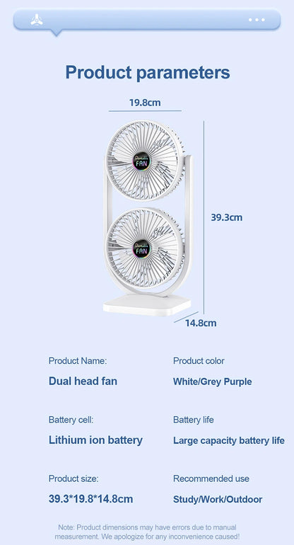 USB Charging Desktop Fan Portable Rotatable Desktop Electric Fan Suitable For Outdoor Picnic Student Dormitory Office Home Use Beauty World Shop