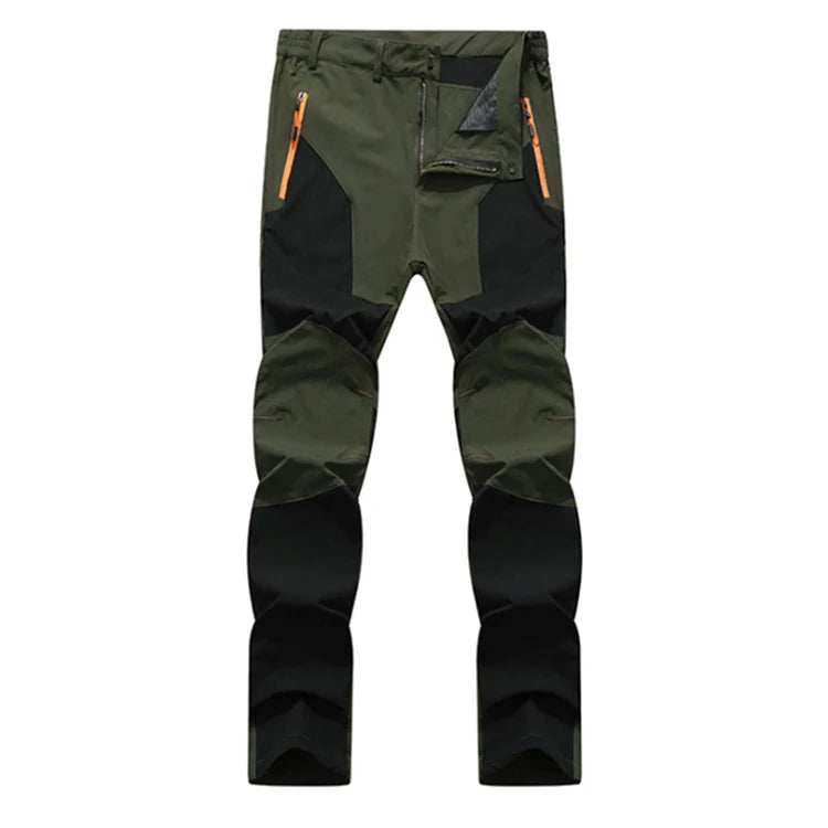 TRVLWEGO Men Summer Hiking Pants Wear-resistant Water Splash Prevention Quick Dry UV Proof Elastic Thin Camping Trousers Beauty World Shop