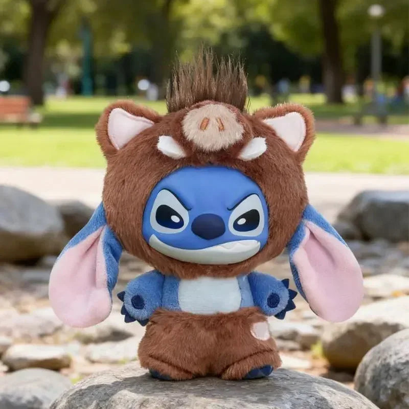 Disney Stitch Wild Animal Series Blind Box Plush Vinyl Toy Cute Doll Replica Mystery Box Bag Pendant Decor New Year Festive Gift Beauty World Shop