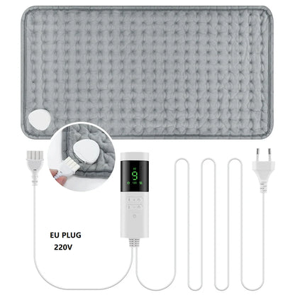 Electric Heating Massage Pad, 9 Heat Levels, Constant Temperature, 4 Modes & Timer Function, Body Warming Heating Pad for Legs, Beauty World Shop
