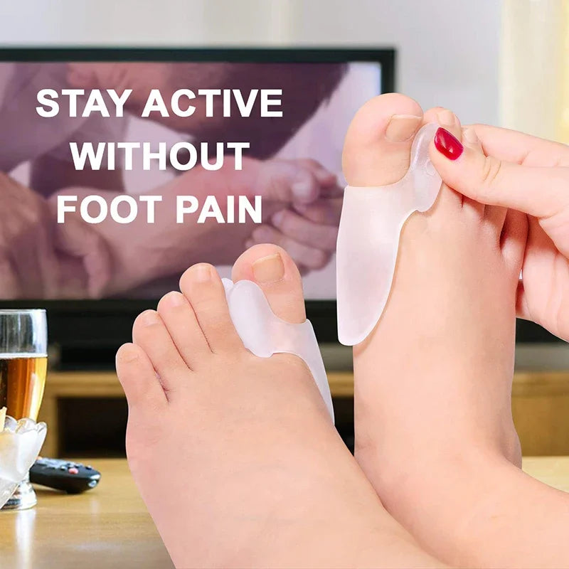 Get Relief from Bunions with 2pcs Soft Big Toe Corrector - Perfect for Night and Home Use, Long-term Comfort Beauty Trend Shop