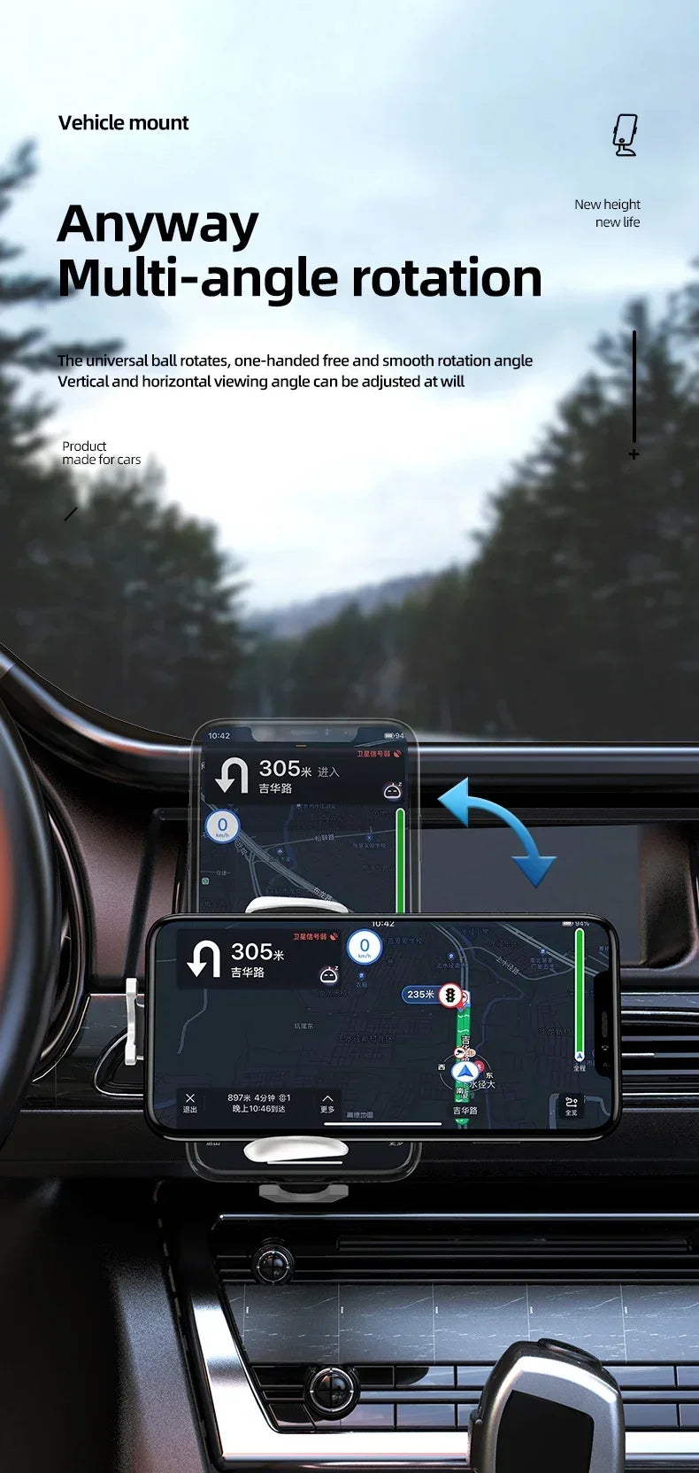 Infrared Induction Car Wireless Charger Stand Car Air Vent Clamp for iPhone 16~12 Pro Max Samsung Galaxy S25/S24 Fast Charging Beauty World Shop