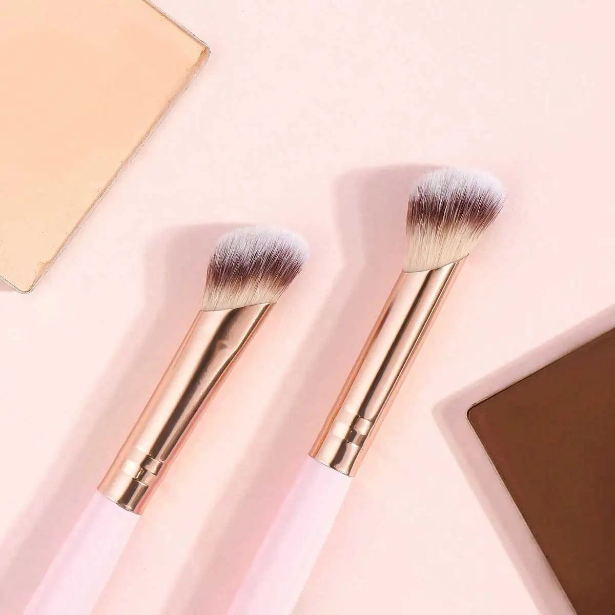 4pcs Basic Makeup Brushes Set With Box Dual-ended Foundations Powder Blush Details for Eyeshadow Brushes Beginner Travel Beauty World Shop