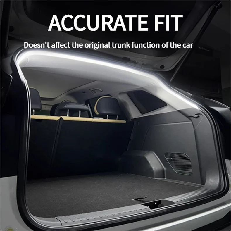 Car Trunk Led Light Strip Waterproof PVC Flexible Ambient Light Strip Automatic On/Off Hidden Installation Universal for Suv/Mpv Beauty World Shop