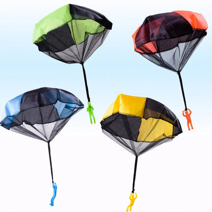 1pcs Hand Throwing Parachute Outdoor Funny Toys Game Play Toys for Fly Parachute Sport with Mini Soldier Toys Beauty World Shop