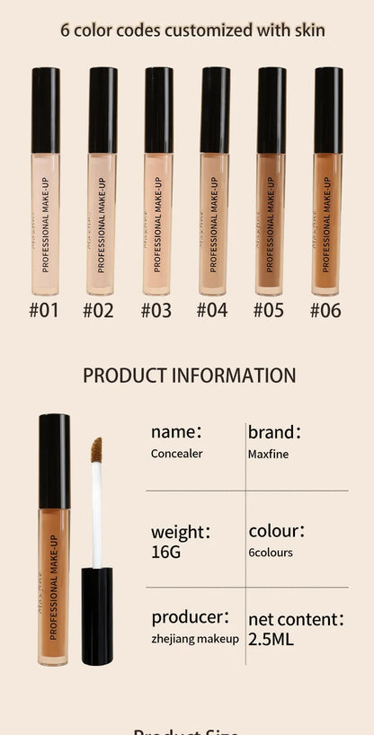Liquid Concealer Matte High Coverage Waterproof Oil Control Moisturizing Long Lasting Concealer Professional Face Makeup Beauty World Shop