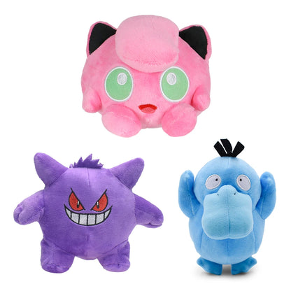 Gengar Shiny Psyduck Jigglypufff Plush Toy, Peluche Dolls Psyduck Stuffed Figure for Kids Gift Stuffed Collection Doll Beauty World Shop