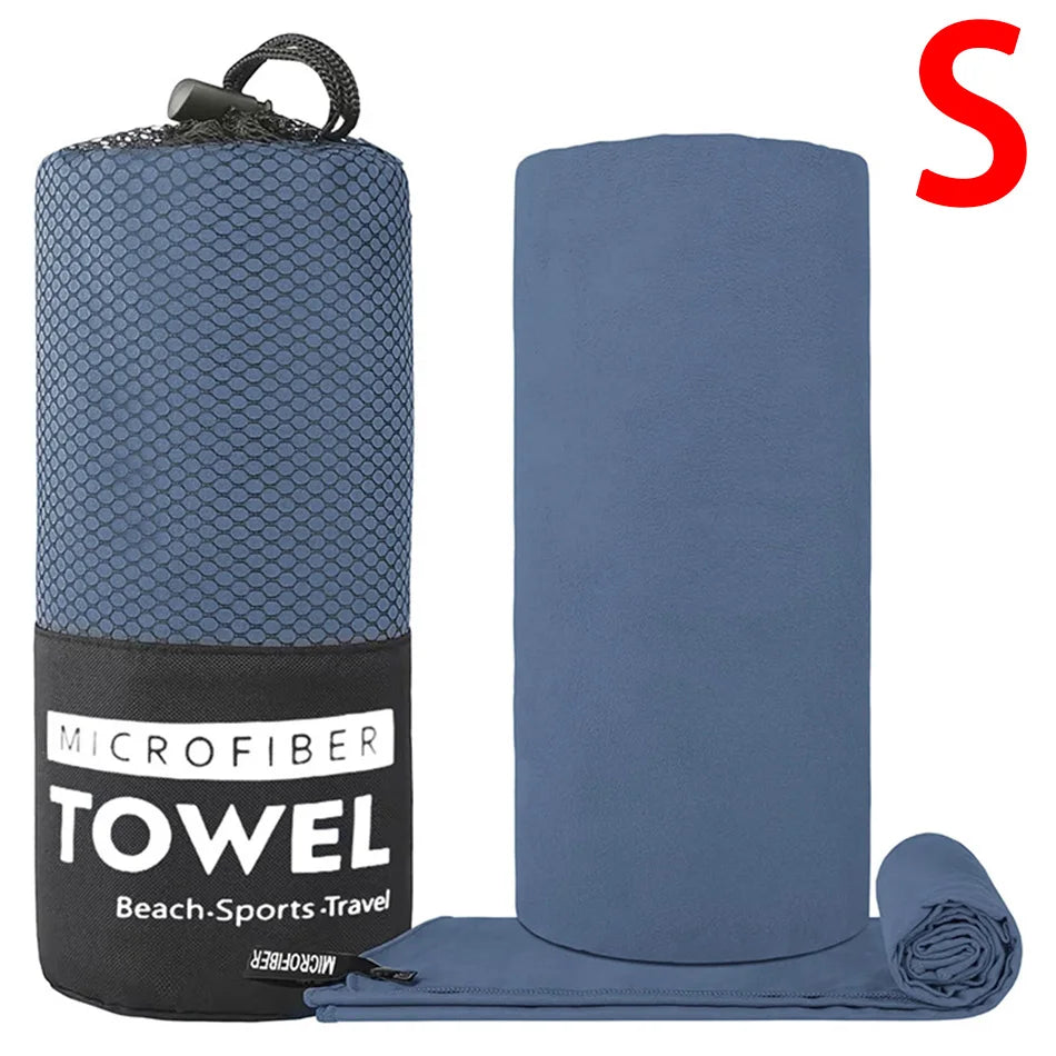 S/M/L Microfiber Towel Sports Quick-Drying Super Absorbent Camping Towel Super Soft Lightweight Gym Swimming Yoga Beach Towel Beauty World Shop