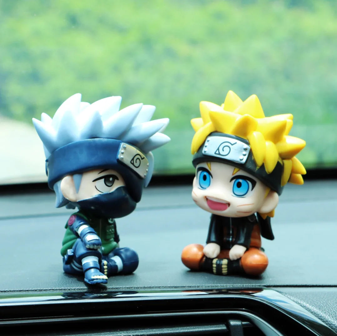 9cm Naruto Anime Figure Naruto Kakashi Action Figure Q Version Kawaii Sasuke Itachi Figurine Car Decoration Collection Model Toy Beauty World Shop