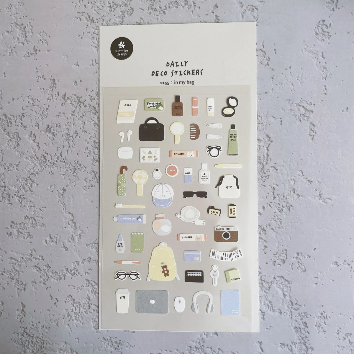 Korean Import Original Suatelier Collection Kawaii Daily Stickers Scrapbooking Diy Journal Stationery Sticker Deco Art Supplies Beauty World Shop