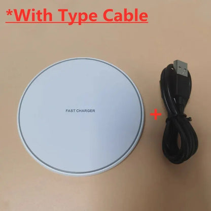 30W Wireless Charger For iPhone 15 14 13 12 X Pro Max Induction Fast Charging Pad Dock Station For Samsung S23 S22 Xiaomi Huawei Beauty World Shop